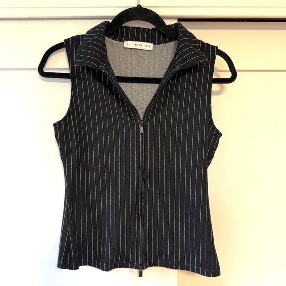 Mango Pinstripe Vest and Skort Matching Set - Picture 9 of 10